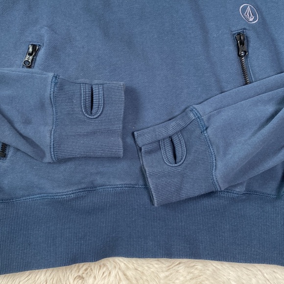 Volcom Hoody Pullover Blue Gray Color Block Men’s XS - Picture 5 of 11